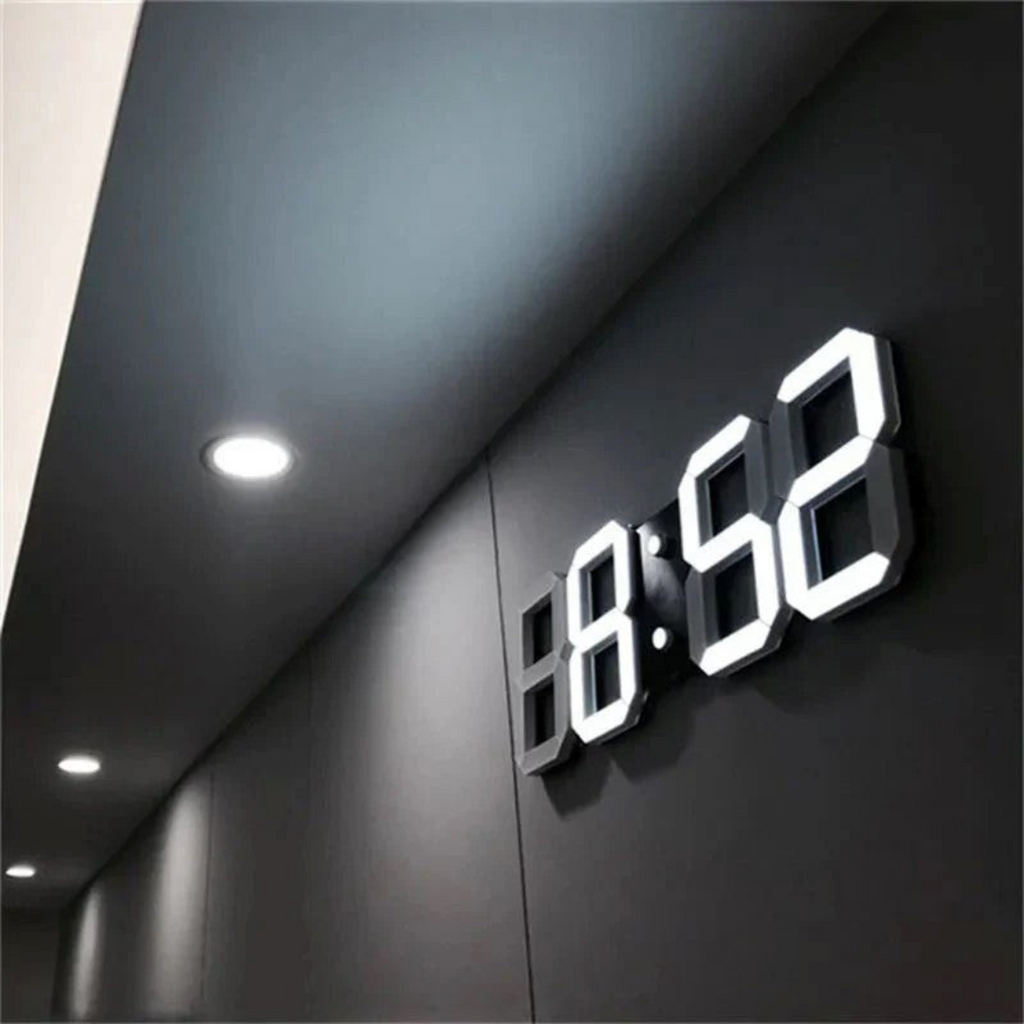 Contemporary 3D LED Backlit Wall Clock