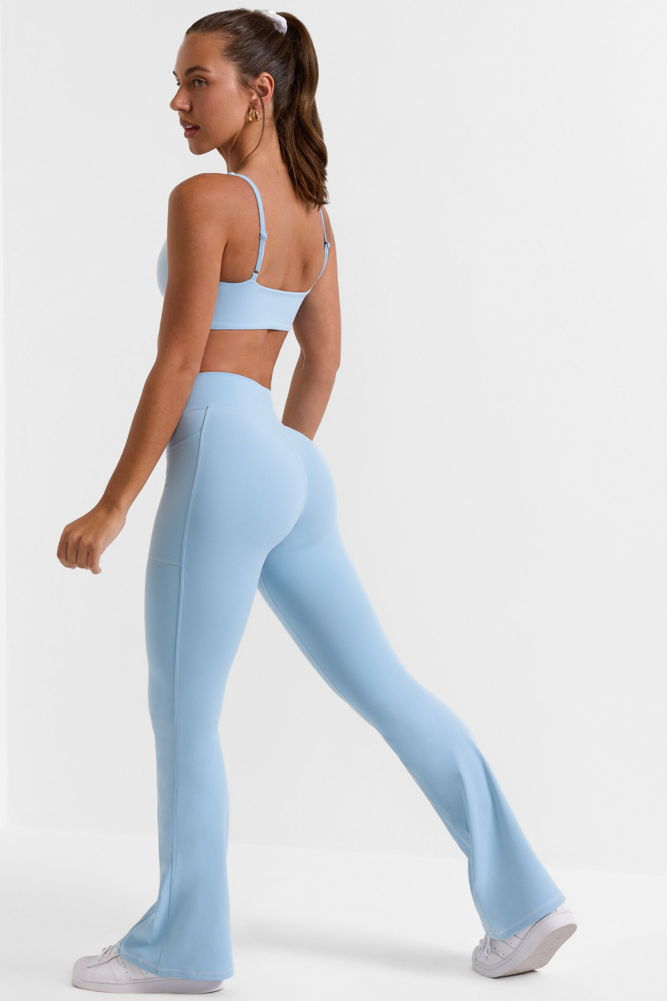 High-Waisted Flared Leggings with Shaping Effect for Women