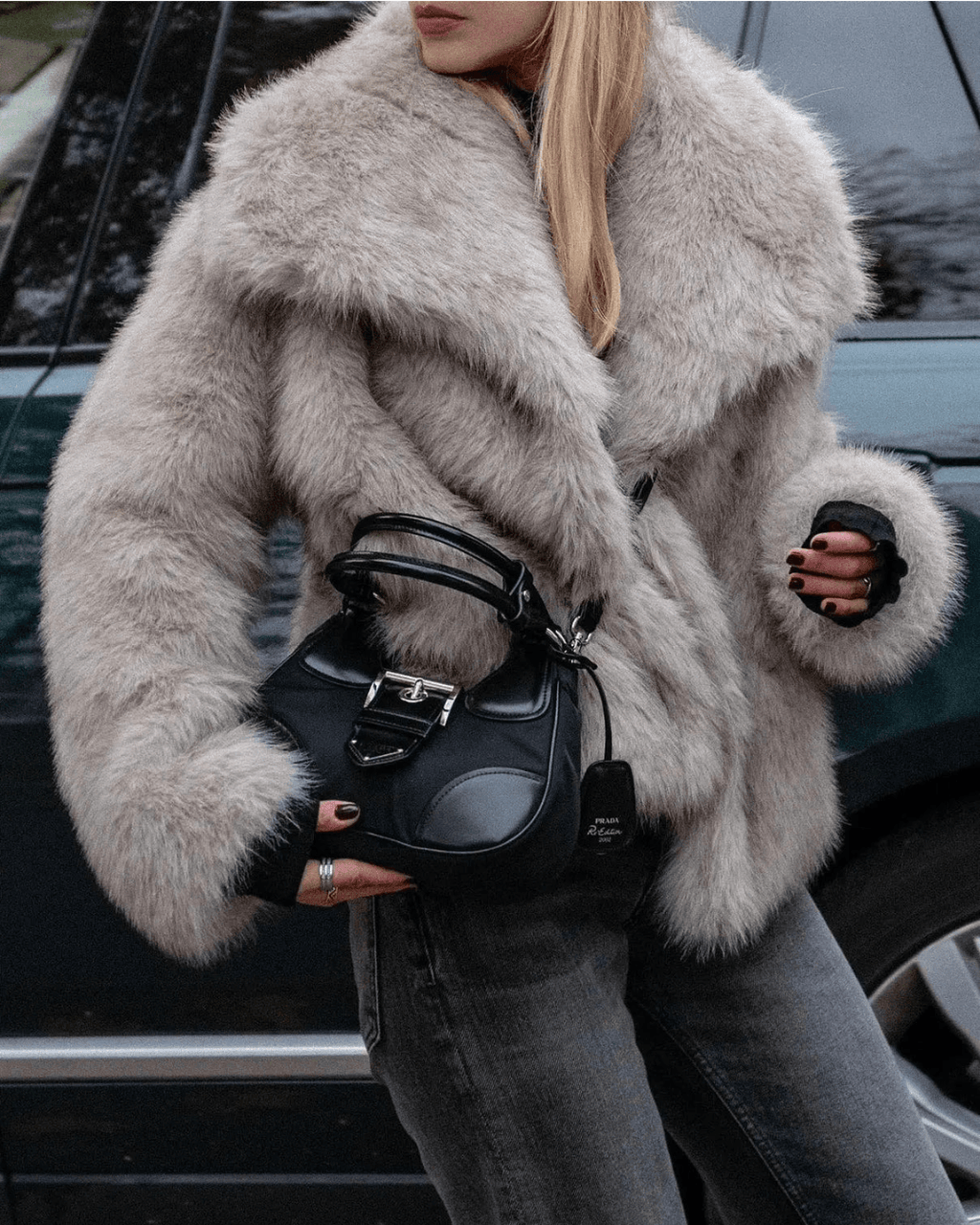 Plush Oversized Faux Fur Winter Coat for Women