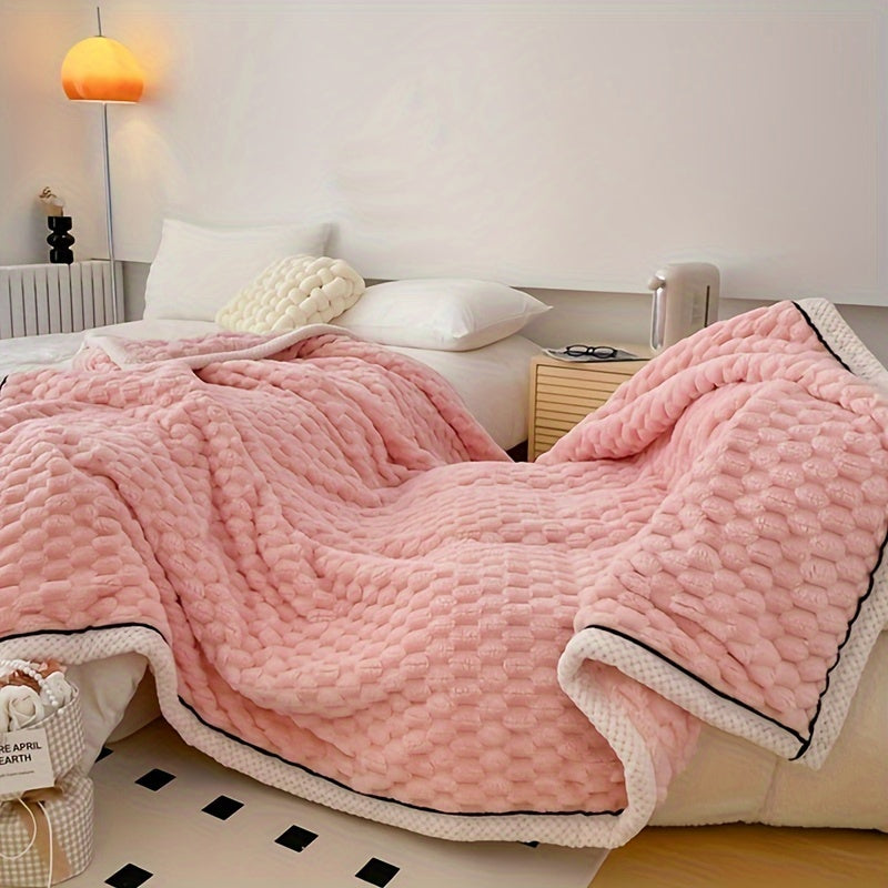 Cozy Lightweight Microfiber Blanket for Travel and Home Use