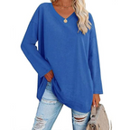 Women's Relaxed Fit V-Neck Oversized Sweater