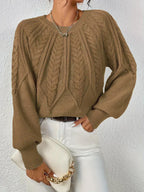 Autumn Cable Knit Sweater for Women