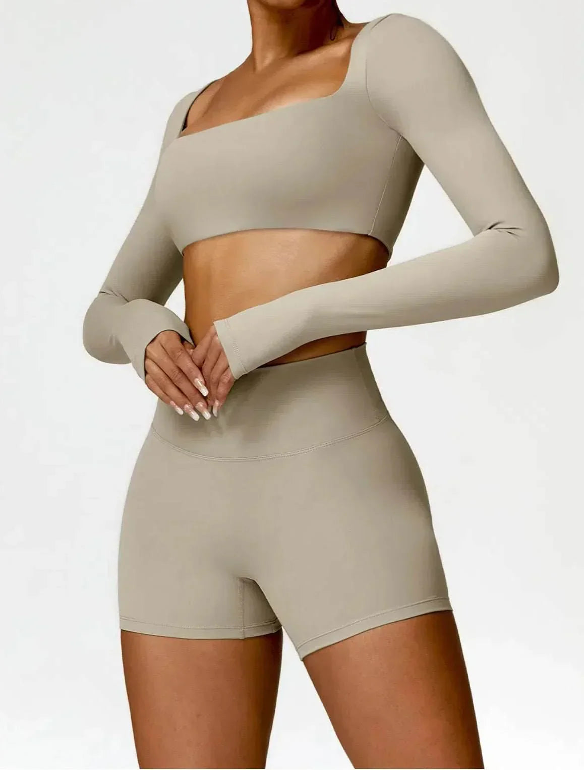 Women's Long Sleeve Seamless Sports Set
