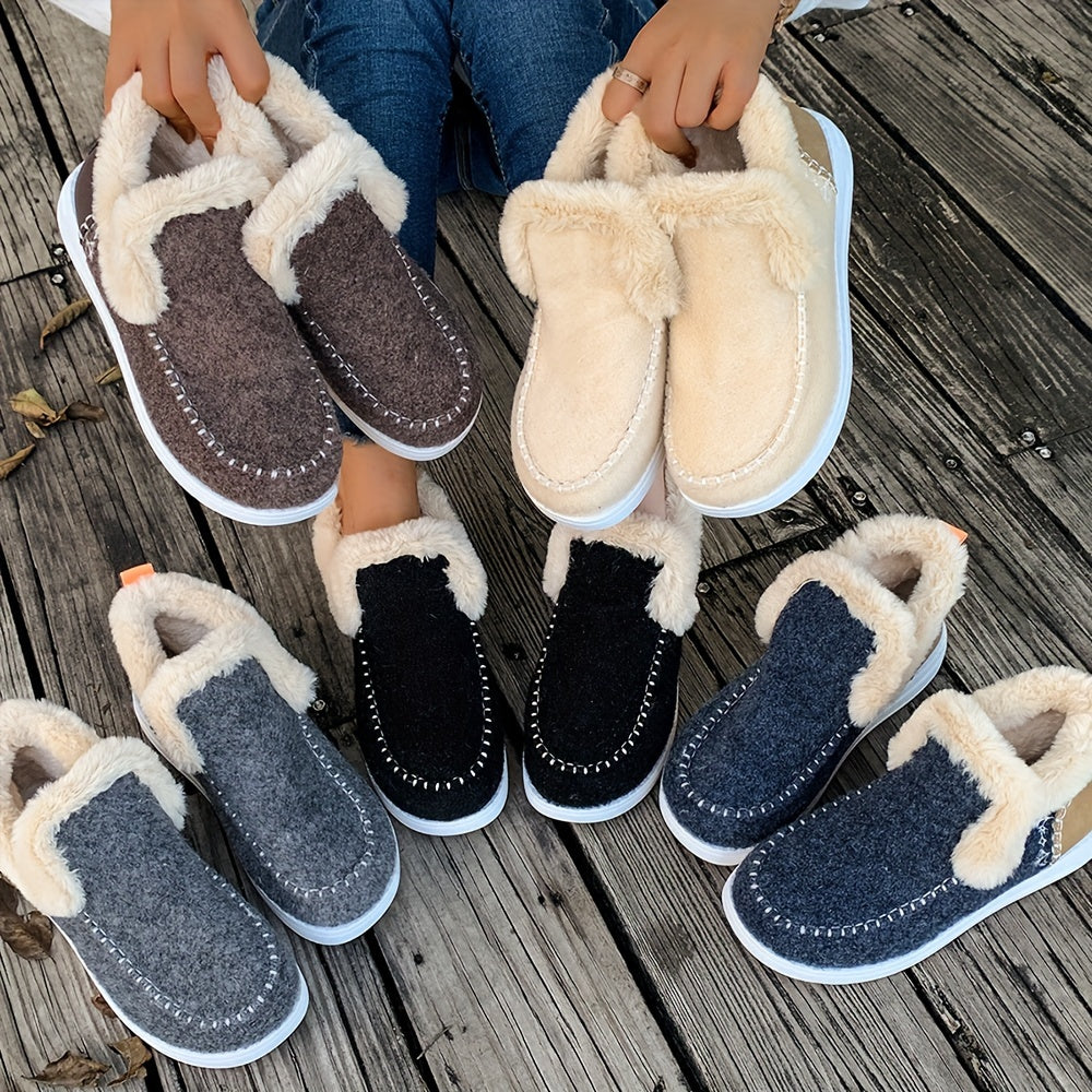 Women's Cozy Anti-Slip Winter Slippers with Plush Interior