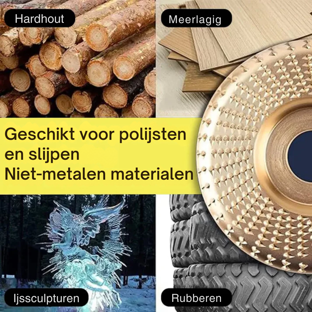 Woodworking Angle Grinder Discs – Cutting, Shaping & Sanding Set (3 Pieces)