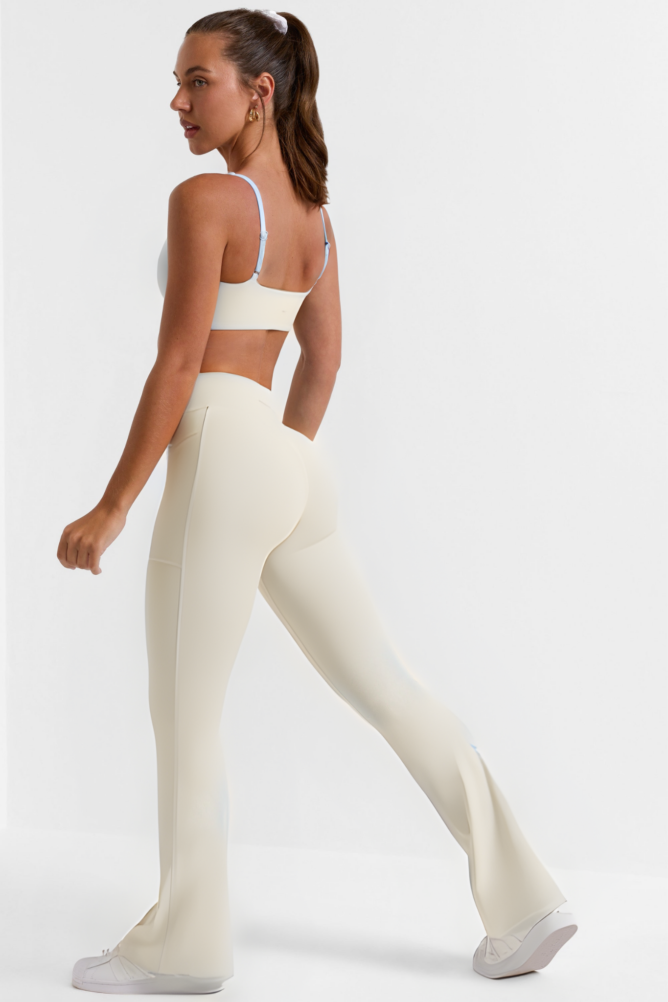 High-Waisted Flared Leggings with Shaping Effect for Women
