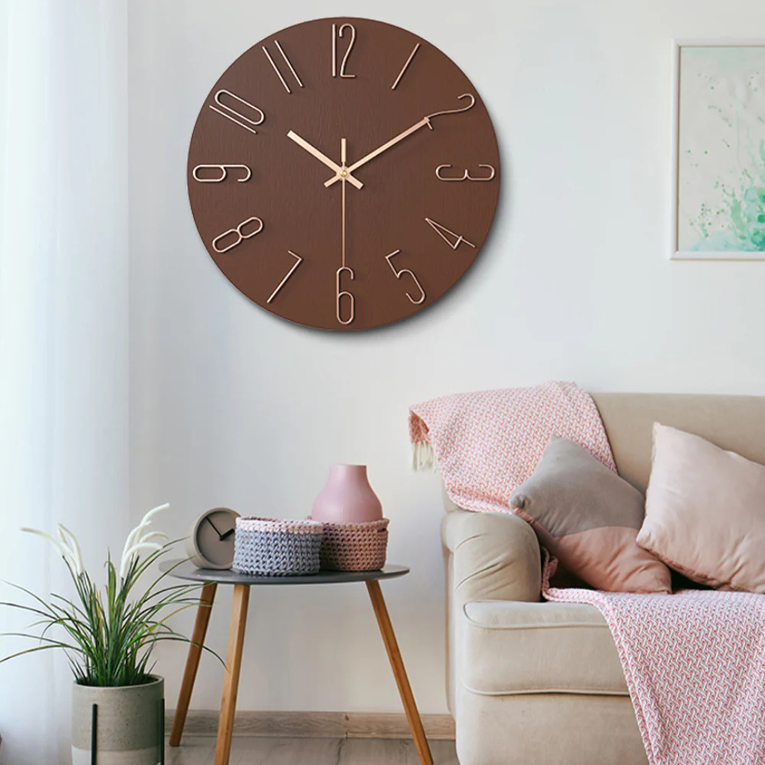 Minimalist Modern Wall Clock for Living Room Decor