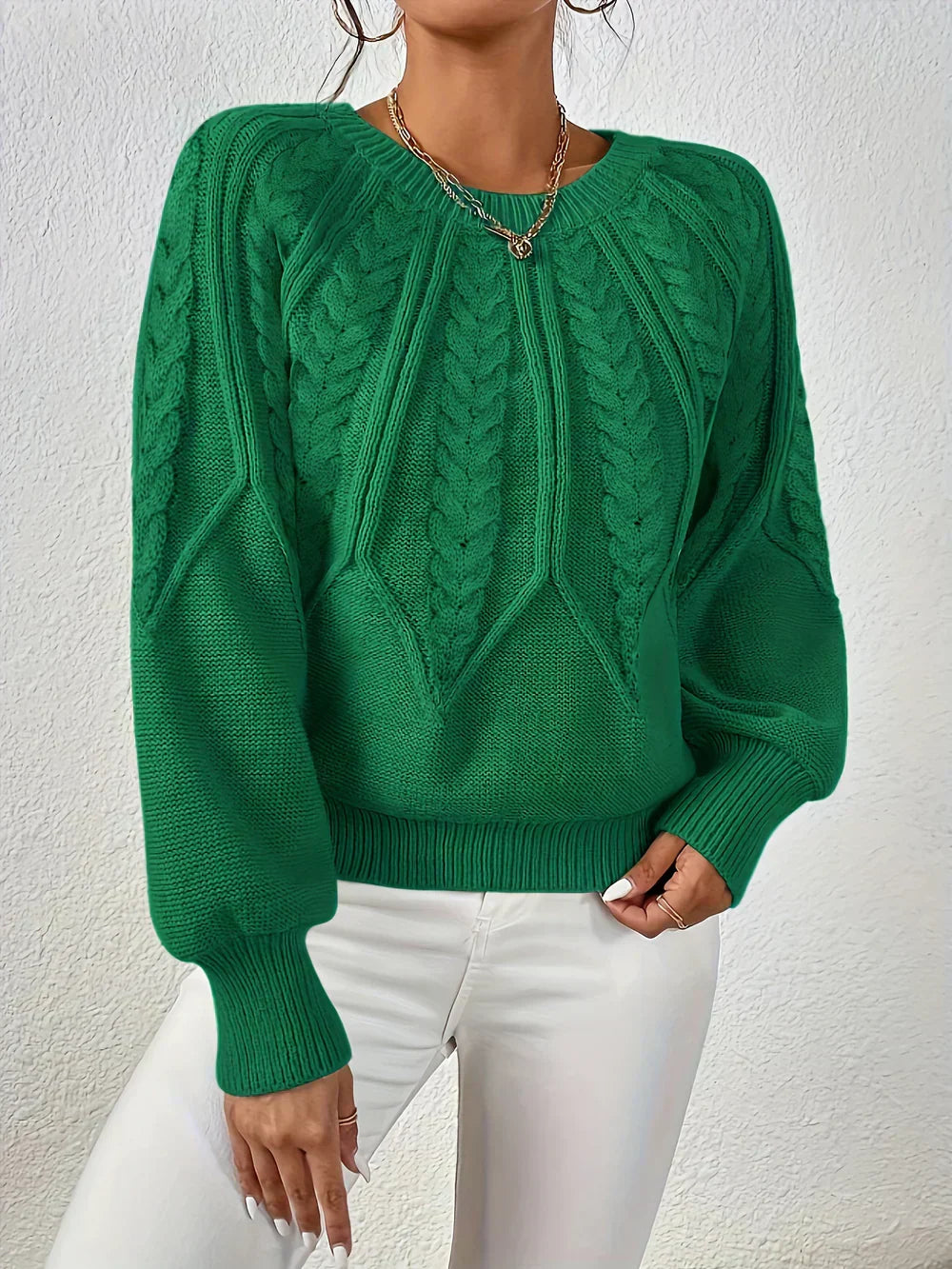 Autumn Cable Knit Sweater for Women