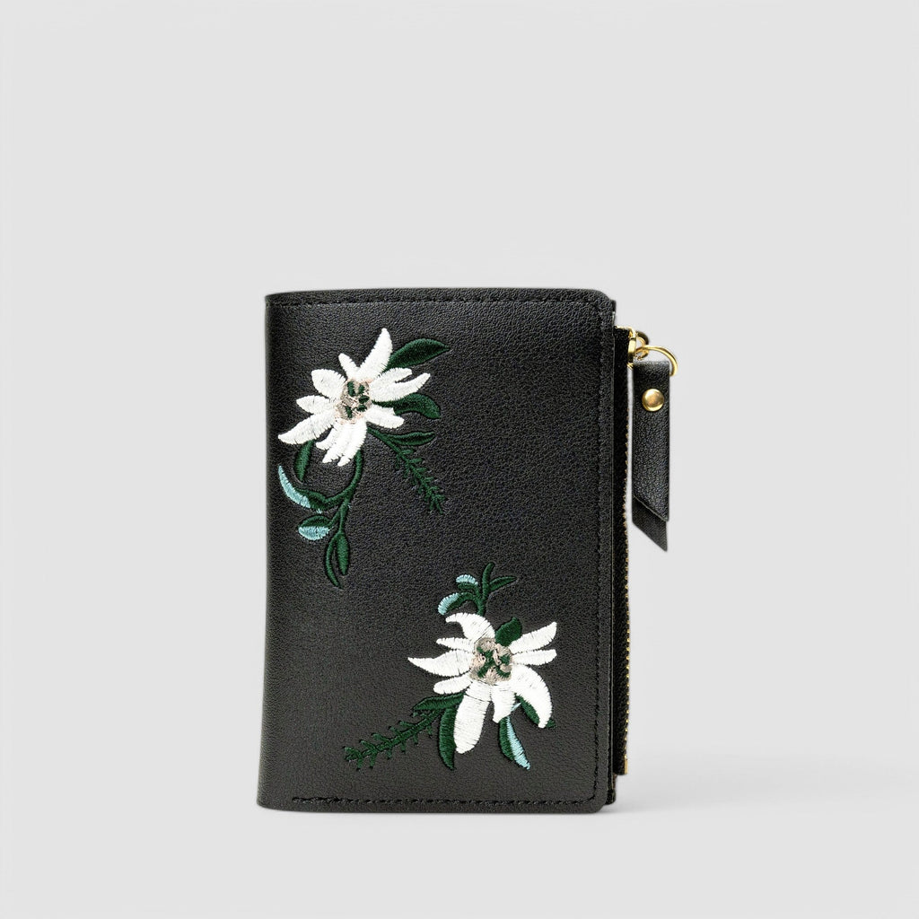 Orchid Embroidery Wallet