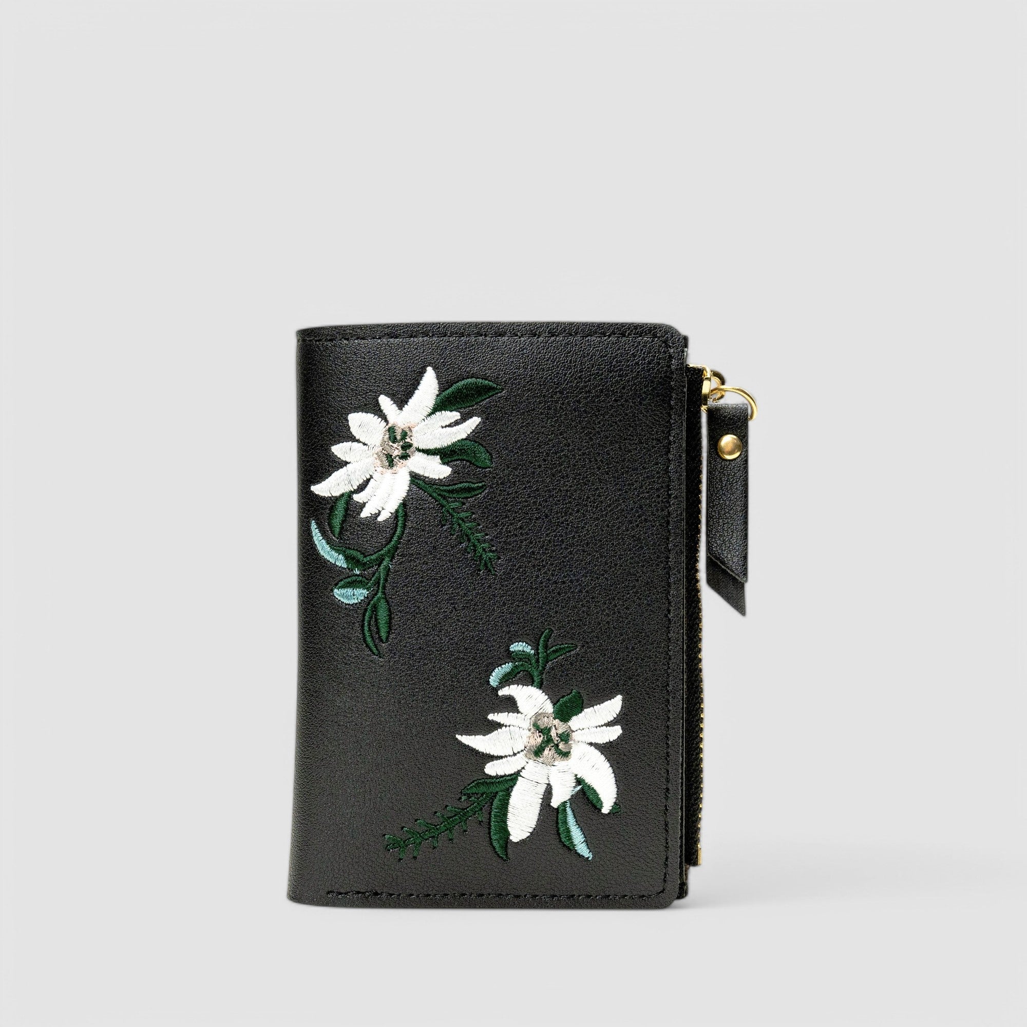 Orchid Embroidery Wallet