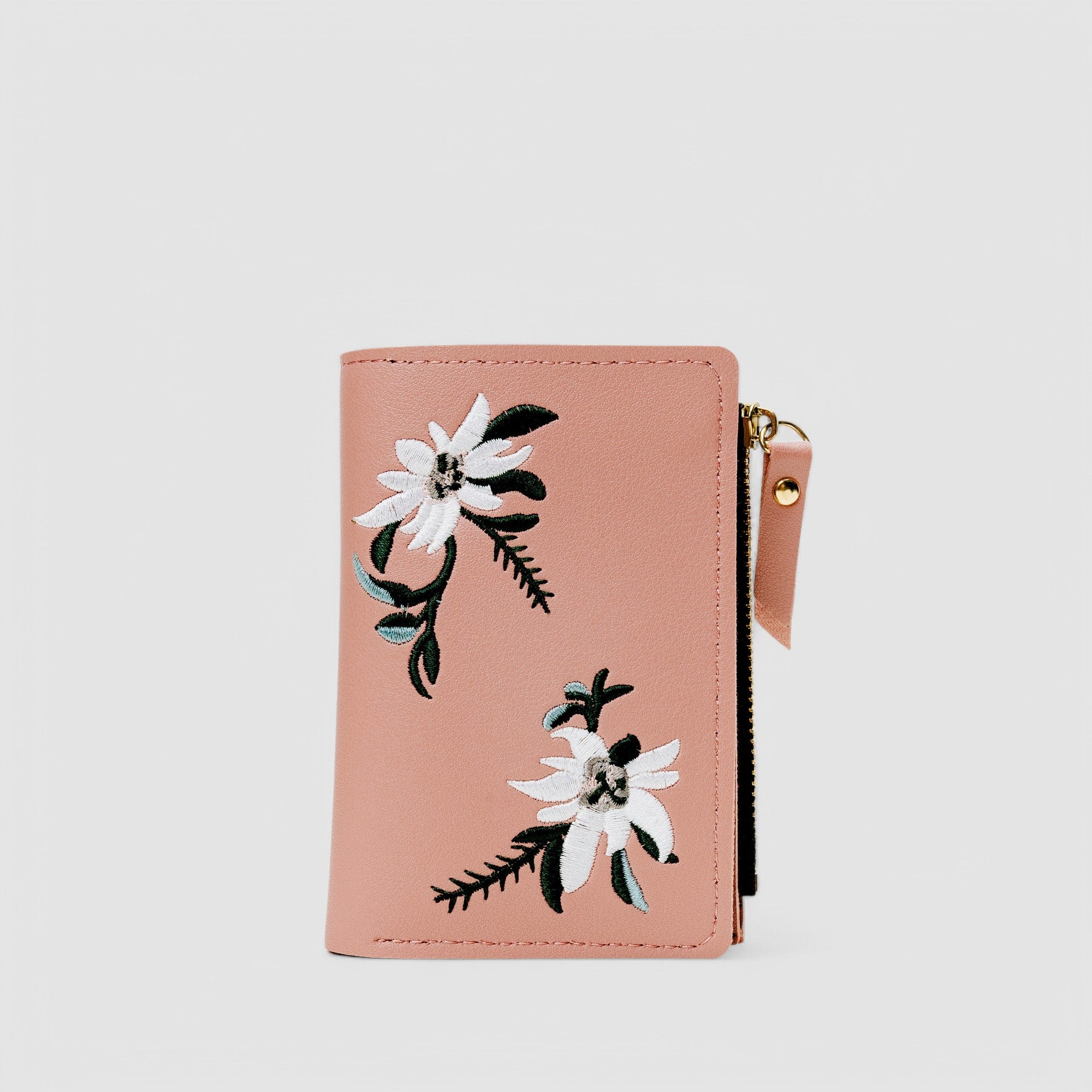 Orchid Embroidery Wallet