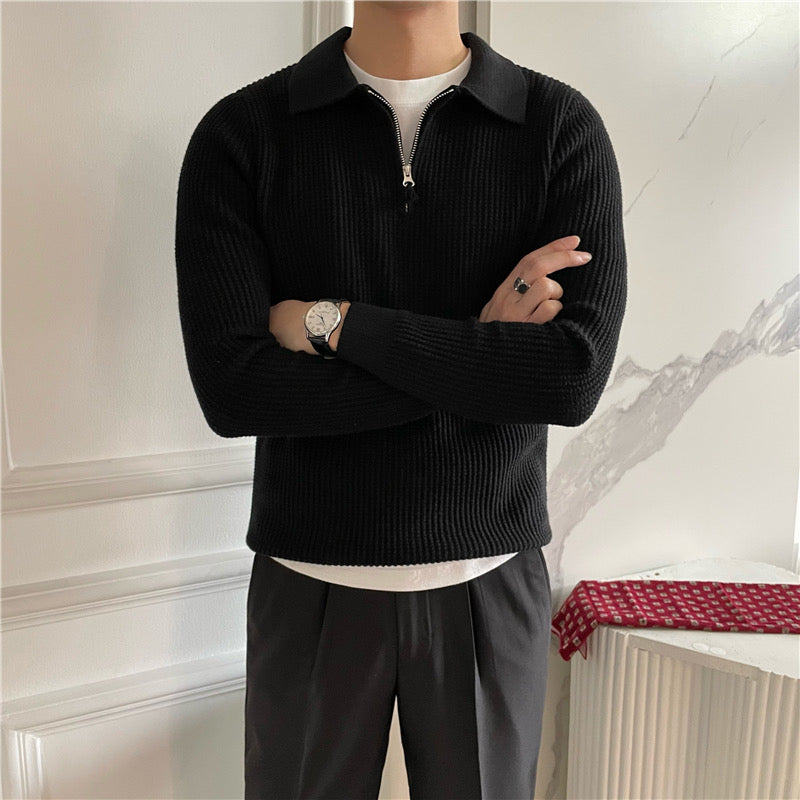 GONGJU Zip-Up Sweater