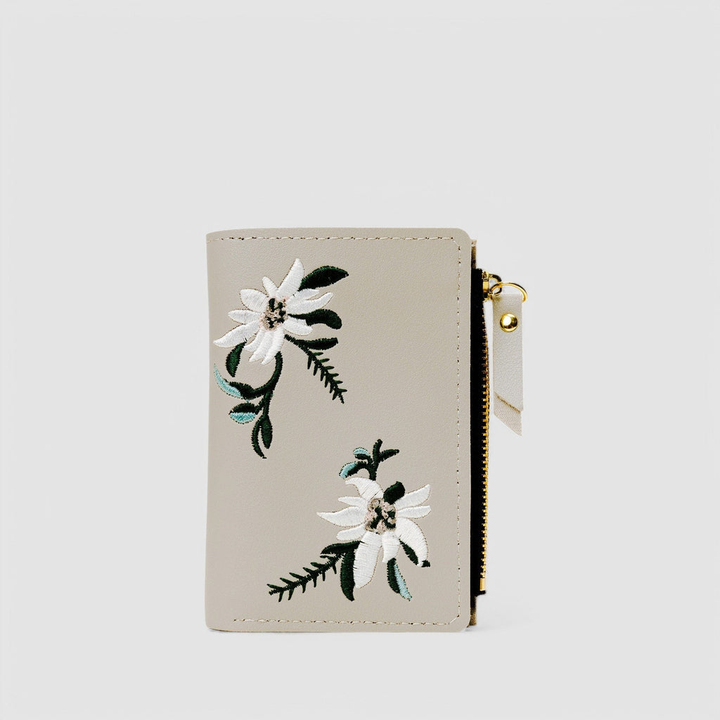 Orchid Embroidery Wallet