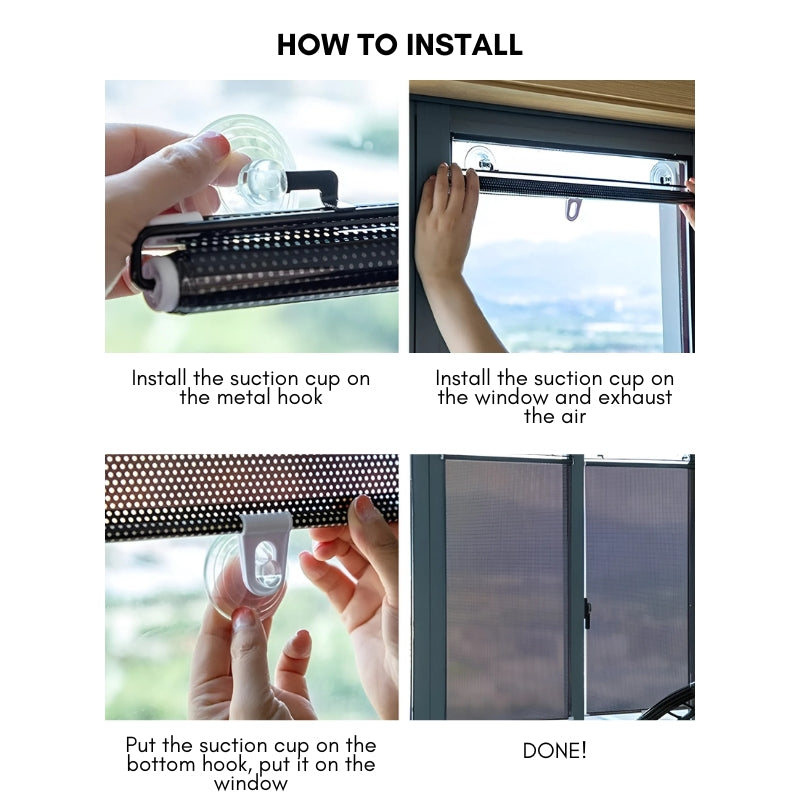 Instant Coolness and Privacy: Suction Cup Window Blinds