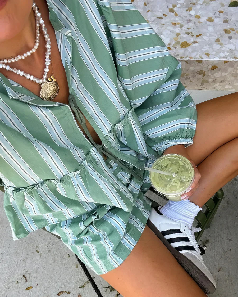 Samira - Breezy Striped Summer Ensemble
