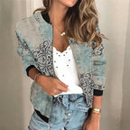 Liora - Graphic Print Bomber Jacket