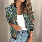 Liora - Graphic Print Bomber Jacket