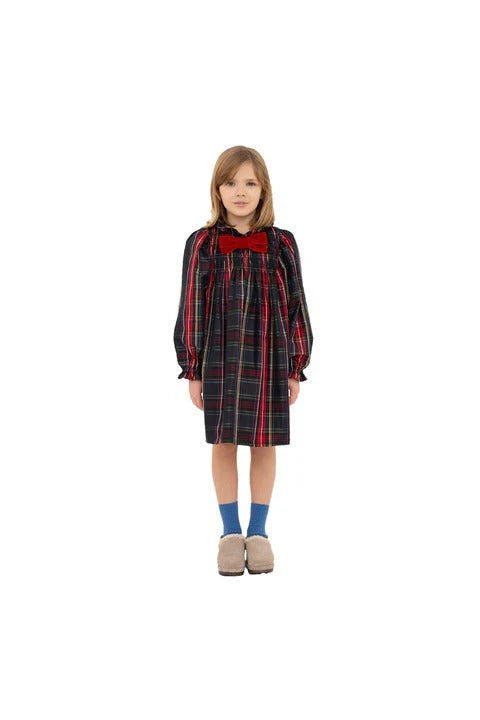 Plaid Bow Dress – Classic Charm with a Sweet Touch