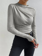 Mimi - Long Sleeve Ruffled Shirt
