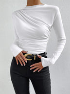 Mimi - Long Sleeve Ruffled Shirt