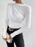 Mimi - Long Sleeve Ruffled Shirt