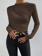 Mimi - Long Sleeve Ruffled Shirt