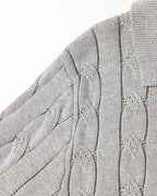 FLORENCE Cable Knit Polo Shirt