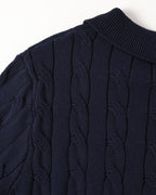 FLORENCE Cable Knit Polo Shirt