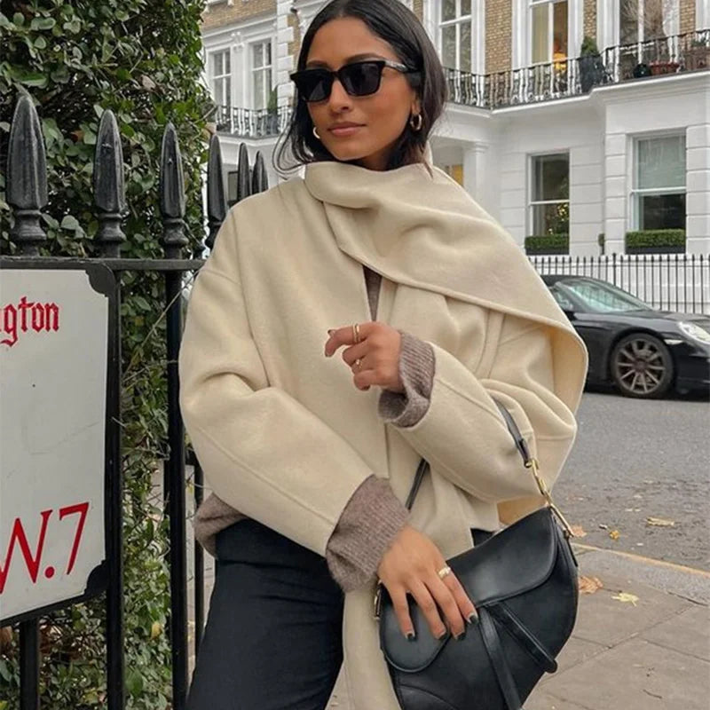 Elara Oversized Wool Coat - Luxurious Comfort
