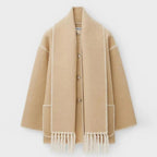 LATRICE - Elegant Coat with Scarf