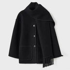 LATRICE - Elegant Coat with Scarf