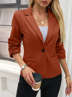 Fenna - Single Button Colored Blazer