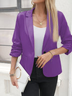 Fenna - Single Button Colored Blazer