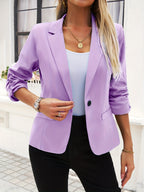 Fenna - Single Button Colored Blazer