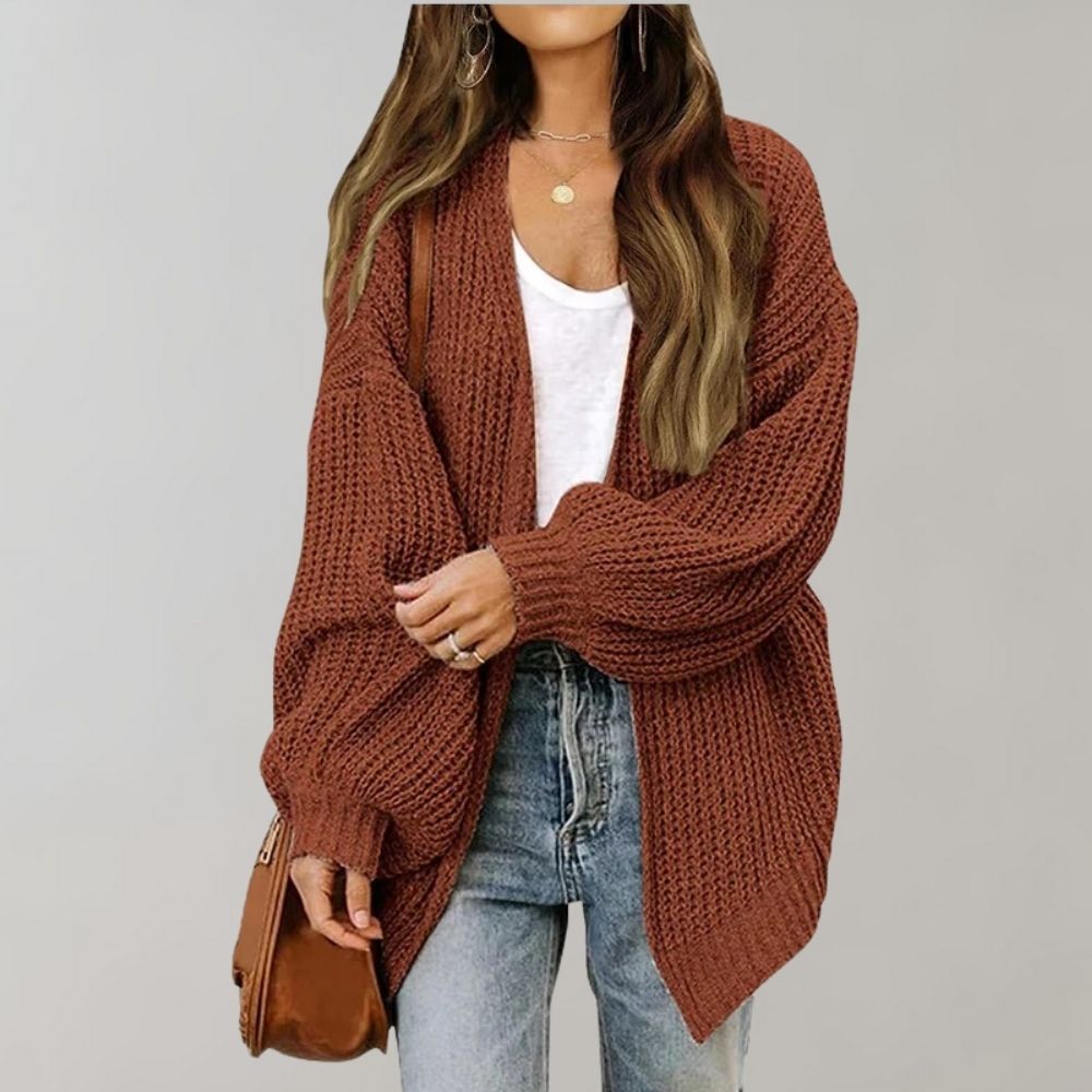 Relaxed Fit Casual Knitted Cardigan for Women