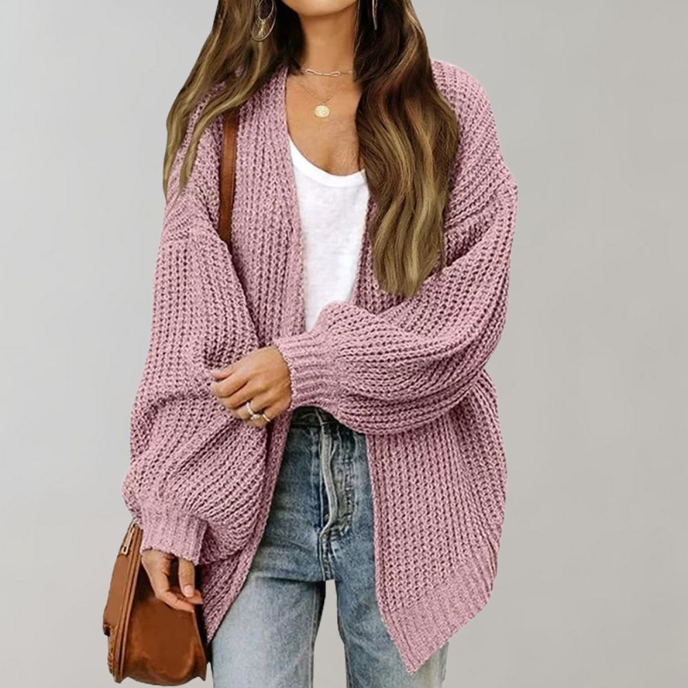 Relaxed Fit Casual Knitted Cardigan for Women