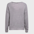 Relaxed Fit V-Neck Knit Sweater for Women