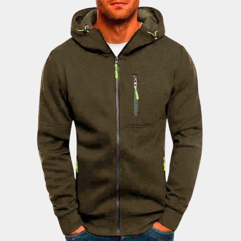 JACKS - Men's Lightweight Zip-Up Summer Hoodie