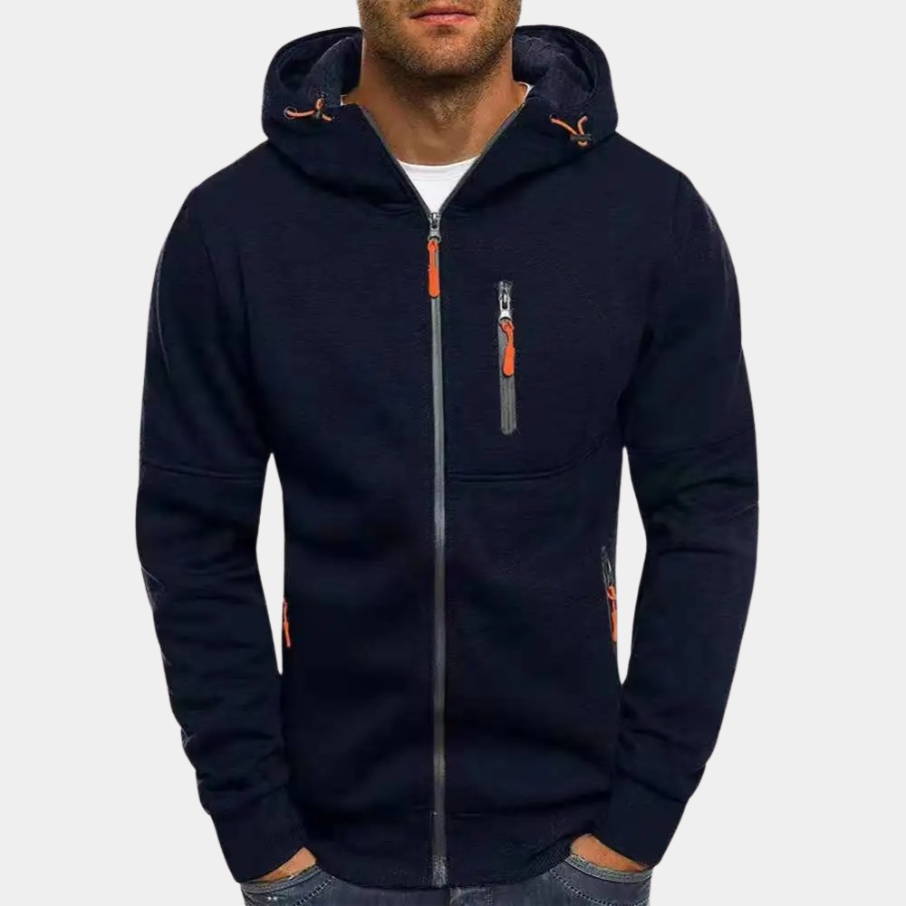 JACKS - Men's Lightweight Zip-Up Summer Hoodie
