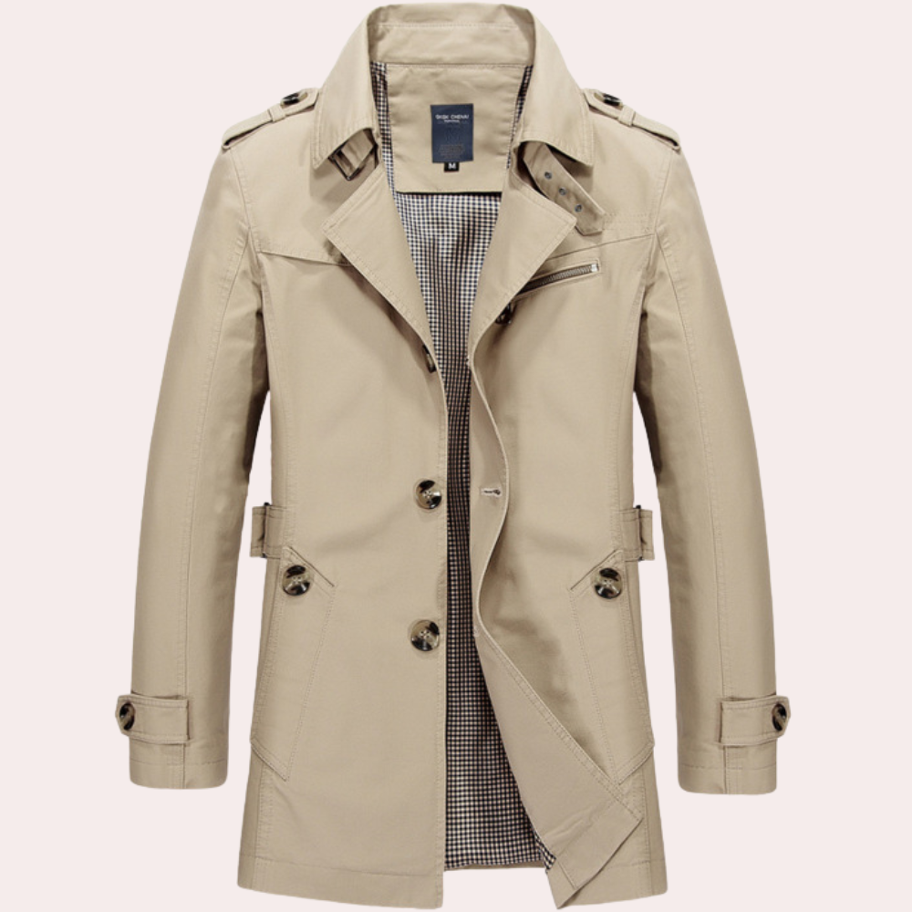 Chic Men's Summer Trench Coat