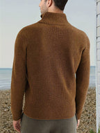 LIVAA | Modern Slim Fit Half-Zip Sweater