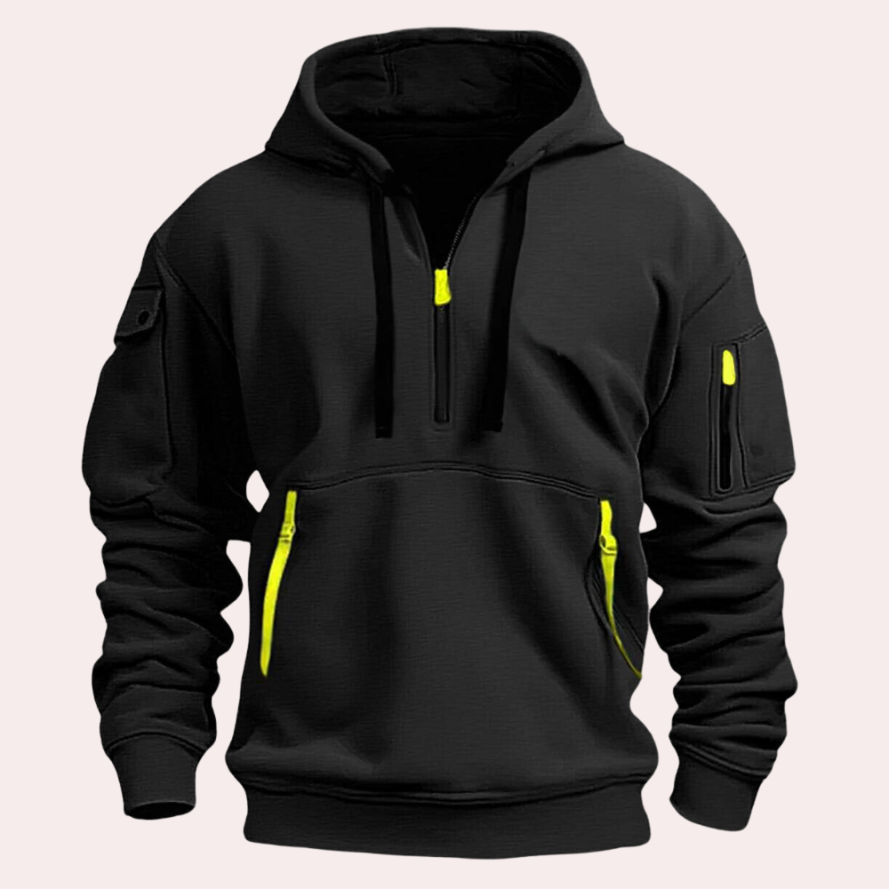 TEVO Men's Winter Half-Zip Hoodie