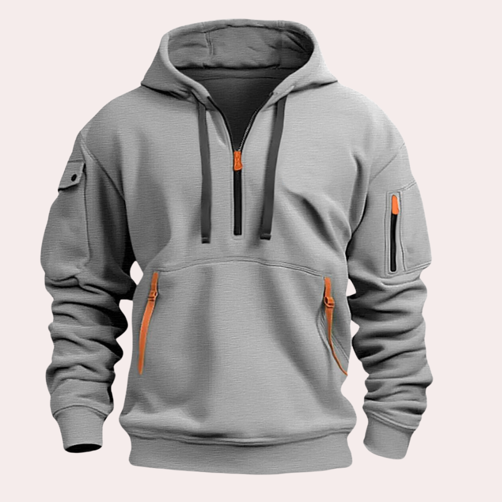 TEVO Men's Winter Half-Zip Hoodie