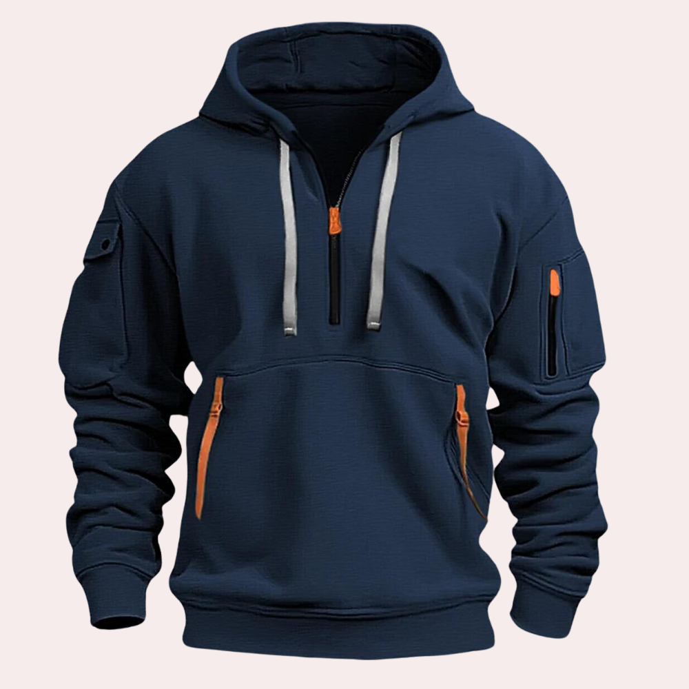 TEVO Men's Winter Half-Zip Hoodie