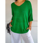 Chiara | Cozy V-Neck Knitted Top for Women