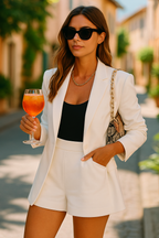 Salma - Summer Blazer and Shorts Ensemble