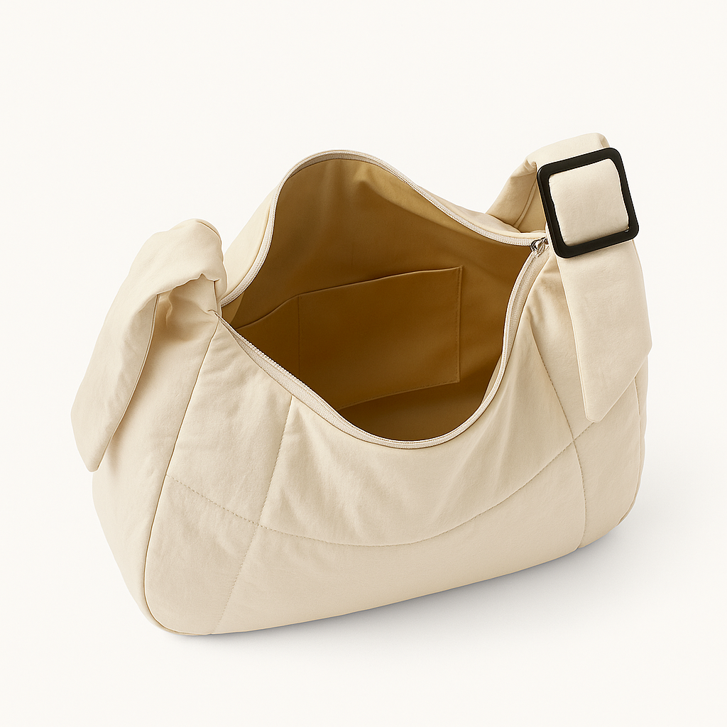 Spacious Shoulder Bag with Front Pockets