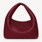 Vegan Leather Woven Handbag