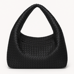 Vegan Leather Woven Handbag