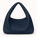 Vegan Leather Woven Handbag